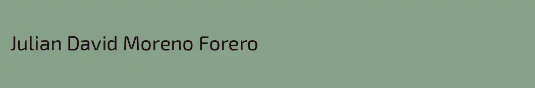 Julian David Moreno Forero